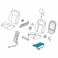 OEM Honda Heater Complete, Front Cushion Diagram - 81134-T2F-A41