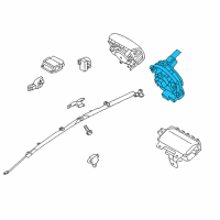 OEM 2017 Hyundai Accent Clock Spring Contact Assembly Diagram - 93490-1R451