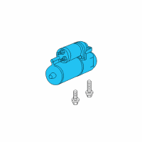 OEM 2002 Pontiac Aztek Starter Diagram - 89017714