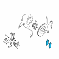 OEM 2012 Nissan Altima Front Brake Pads Kit Diagram - D1060-9AJ0A