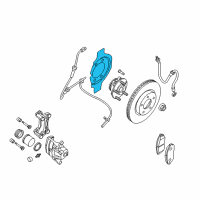 OEM Nissan Altima Plate-BAFFLE Diagram - 41151-JA00A