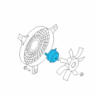 OEM 2005 Infiniti FX45 Motor Assy-Fan Diagram - 92122-WL00A