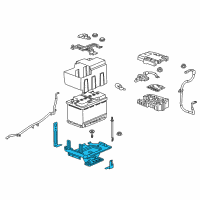 OEM 2022 GMC Terrain Battery Tray Diagram - 84618340