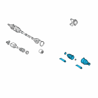OEM 2010 Toyota Camry Outer Boot Diagram - 04427-42011