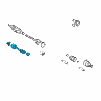 OEM Toyota RAV4 Inner Joint Assembly Diagram - 43030-42040