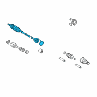 OEM Toyota RAV4 Outer Joint Assembly Diagram - 43470-49655
