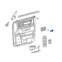 OEM 2021 Ram 3500 Handle-Door Interior Diagram - 68445072AA