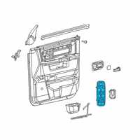 OEM 2021 Ram 2500 Front Door Diagram - 68382476AB