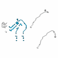 OEM Ford Cooler Pipe Diagram - DG9Z-7R081-H