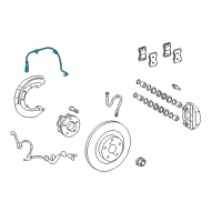 OEM Wire Assy, Pad Wear Indicator, Front RH Diagram - 47770-50090