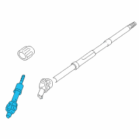 OEM 1996 Toyota RAV4 Column Shaft Diagram - 45260-42030