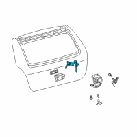 OEM 2009 Pontiac Vibe Cylinder & Keys Diagram - 19184238