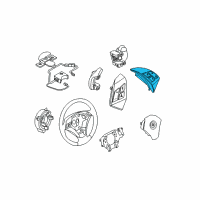OEM 2008 BMW M5 Mfl Switch, Right Diagram - 61-31-6-968-574