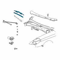 OEM 1992 Mercury Sable Blade Assembly Diagram - F8PZ-17528-MA