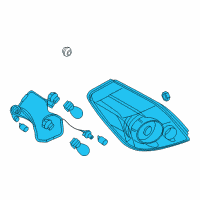 OEM Nissan Altima Lamp Re Combination RH Diagram - 26550-ZX00B