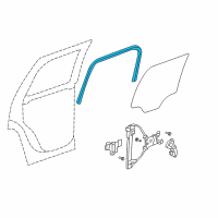 OEM 2010 GMC Yukon Weatherstrip Diagram - 22803681