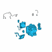 OEM Toyota Highlander AC & Heater Assembly Diagram - 87050-33543