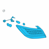 OEM 2015 Buick LaCrosse Tail Lamp Assembly Diagram - 9011017