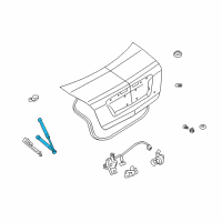 OEM Ford Fusion Strut Cylinder Diagram - 7E5Z-54406A10-B