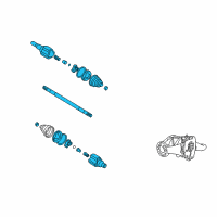 OEM 2005 Chevrolet Venture Rear Wheel Drive Shaft Kit Diagram - 88967242