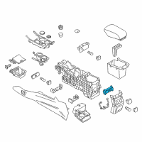 OEM 2018 Ford Explorer Heater & AC Control Diagram - GB5Z-19980-Z