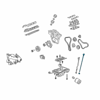 OEM 2009 Chevrolet Equinox Dipstick Diagram - 12593810