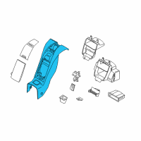 OEM BMW Oddments Box Trim Diagram - 51-46-6-960-789