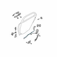 OEM 2005 Kia Spectra5 Cable Assembly-Rear Door S/L Diagram - 814912F000