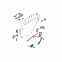 OEM Kia Spectra5 Front Door Inside Handle Assembly, Right Diagram - 826202F020