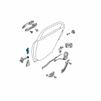 OEM Kia Spectra5 Hinge Assembly-Rear Door Upper Diagram - 794102F000