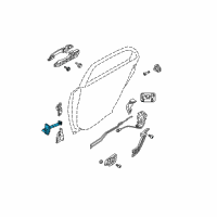 OEM 2008 Kia Spectra Checker Assembly-Rear Door Diagram - 794802F000