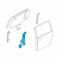 OEM 2012 Kia Sedona Regulator Assembly-Rear Door Diagram - 834024D000