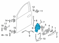 OEM BMW M235i xDrive Gran Coupe SYSTEM LATCH, LEFT Diagram - 51-21-7-956-135