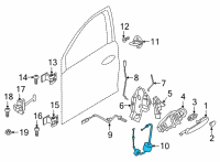 OEM 2022 BMW 228i xDrive Gran Coupe BOWD.CABLE, OUTSIDE DOOR HAND Diagram - 51-21-7-474-343