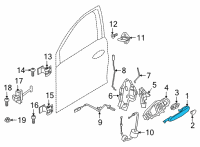 OEM 2020 BMW M550i xDrive Rear Right Side Outer Door Handle Diagram - 51-21-7-489-322
