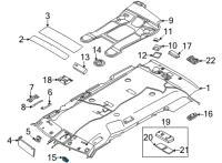 OEM 2022 Kia Sorento Lamp Assembly-Vanity, RH Diagram - 92896L1000GYT