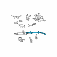 OEM Jeep Liberty Intermediate Shaft Diagram - 55315022AG