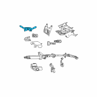 OEM 2004 Jeep Liberty Switch-Multifunction Diagram - 56010125AI