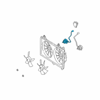 OEM 2009 Lexus SC430 Motor, Cooling Fan Diagram - 16363-50070