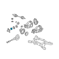 OEM Chrysler Crossfire Bearing-Drive Pinion Diagram - 52111444AB