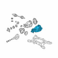 OEM Chrysler Differential-Rear Axle Diagram - 5038293AH