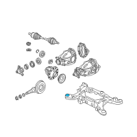 OEM 2014 Dodge Challenger ISOLATOR-CROSSMEMBER Diagram - 4895391AD