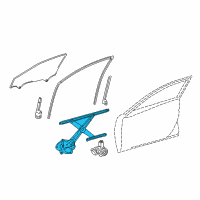 OEM 2018 Lexus ES350 Regulator Sub-Assembly Diagram - 69801-06180