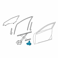 OEM 2016 Lexus ES350 Motor Assy, Power Window Regulator Diagram - 85710-33261