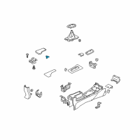 OEM 2003 Honda Civic Lock, Armrest *YR239L* (KI IVORY) Diagram - 83408-S5A-010ZB