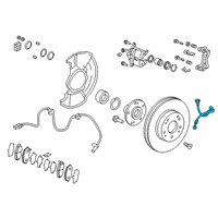 OEM 2021 Honda Civic Hose Set, Left Front Brake Diagram - 01465-TGG-A00