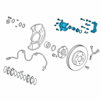 OEM 2019 Honda Civic Caliper Sub-Assembly, Right Front Diagram - 45018-TEA-T00