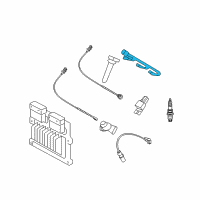 OEM Kia Optima Ignition Coiling Harness Diagram - 396103E100