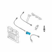 OEM 2008 Kia Rondo Camshaft Position Sensor, Left Diagram - 393503E120