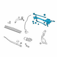 OEM Acura RDX Link, Front Wiper (Lh) Diagram - 76530-STK-A01